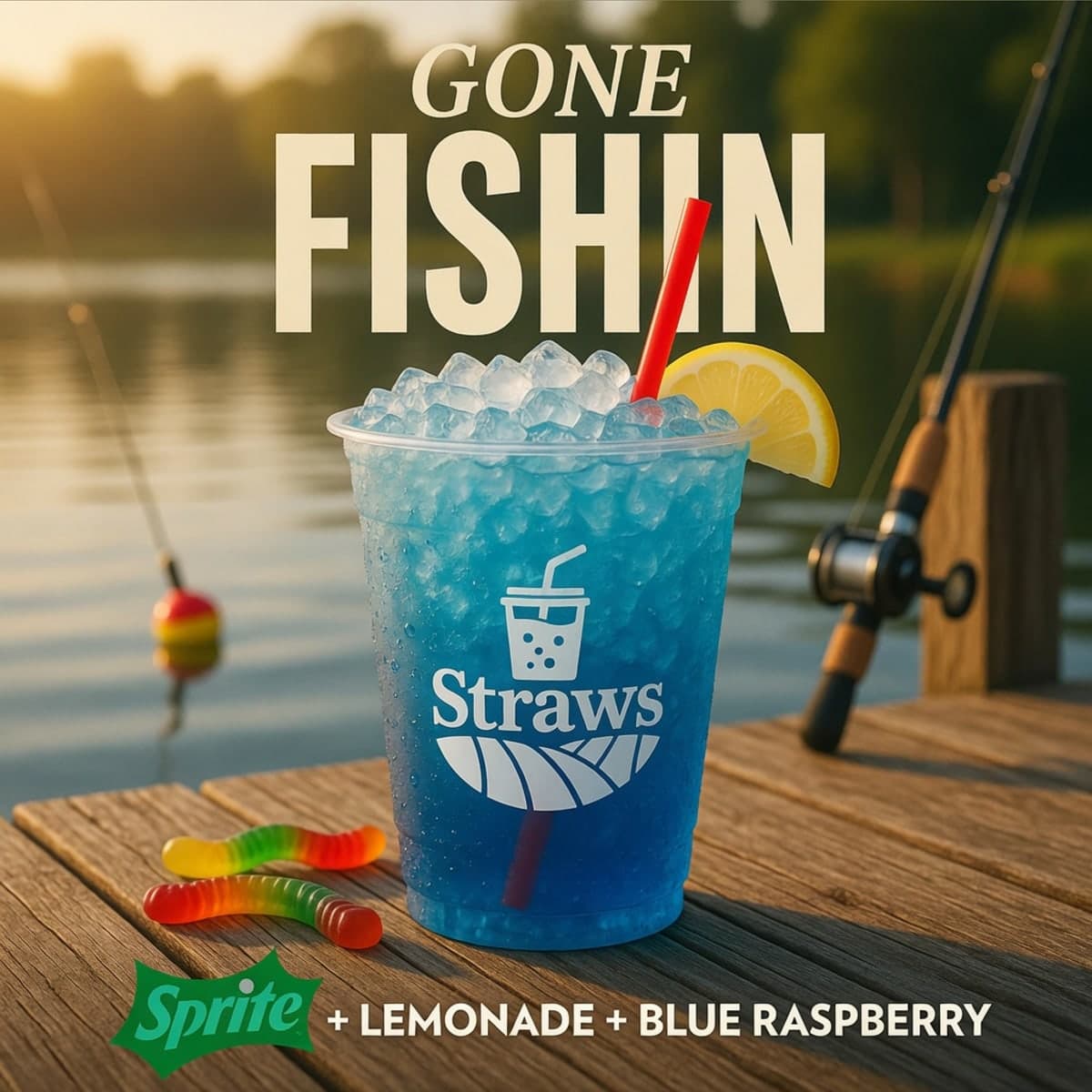 Gone Fishin at Straws Soda in Batesville, AR