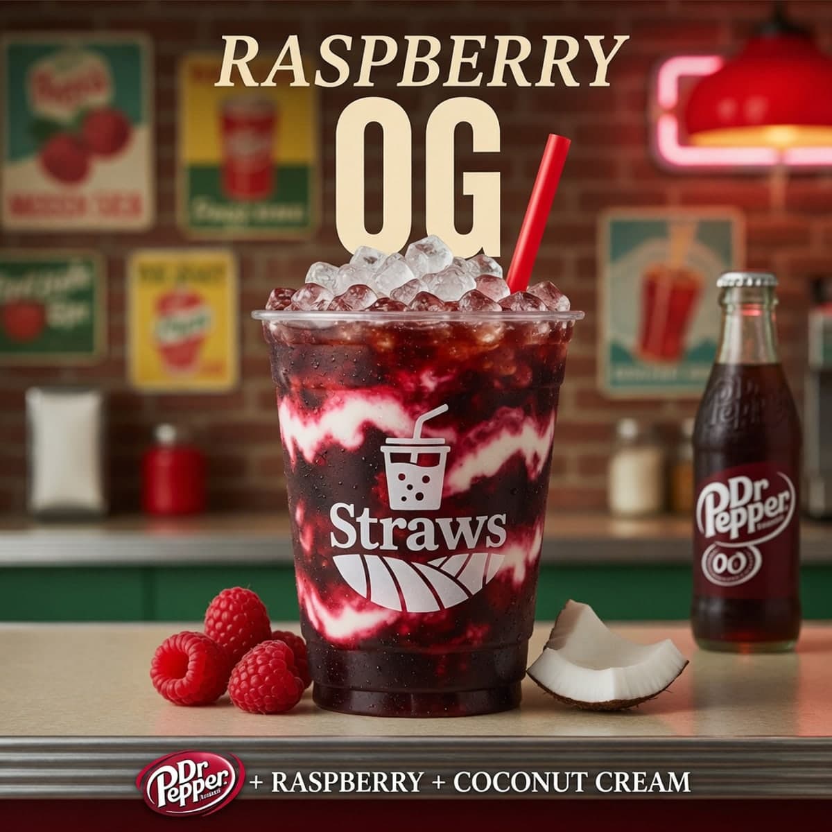Raspberry OG at Straws Soda in Batesville, AR