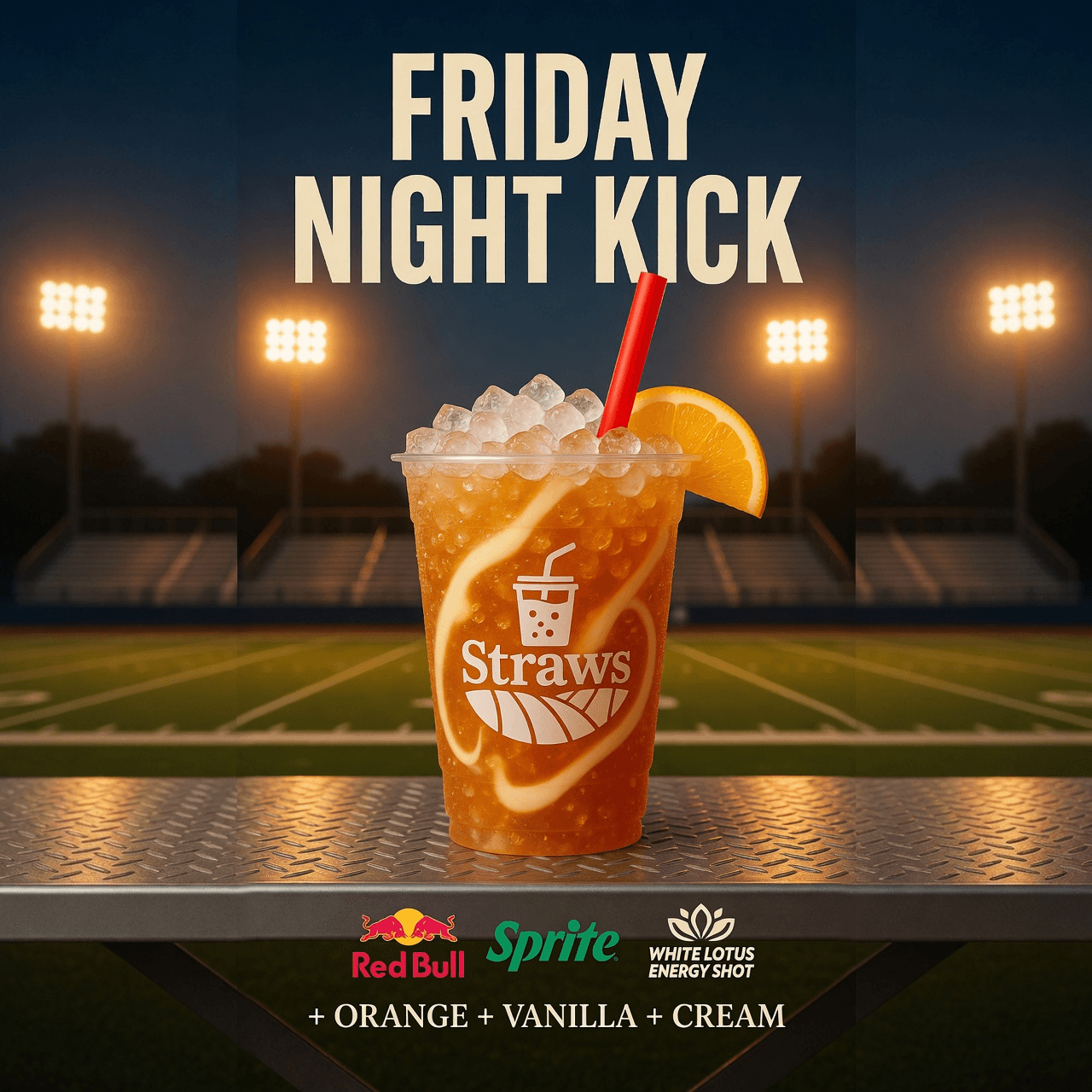 Friday Night Kick from Straws